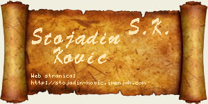 Stojadin Ković vizit kartica